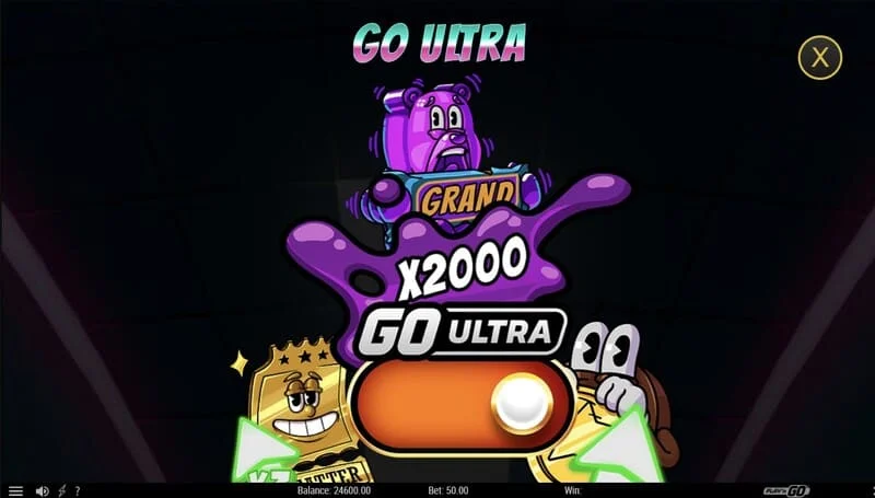 ट्रीट्स ऑफ टेरर II - निचले पैनल में GO Ultra मोड सक्रिय है